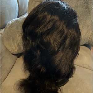 Human hair headband wig